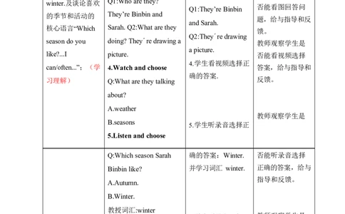 Unit6第三课时_26春四年级上下册人教版_四上英语合集人教版PEP英语四年级上册新教材（教学视频+课件+动画+音频+练习+教案）_19同步教案课件_人教pep3_3-6上册_4年级上册（25秋新教材）