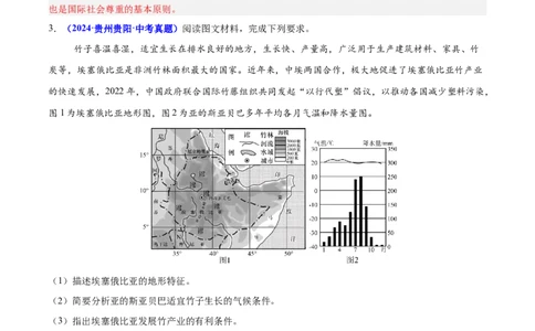 专题02综合题解题技巧（测试）（解析版）_02中考总复习（2026版更新中）_09-地理-中考总复习_2025中考地理复习资料_2025中考二轮课件ppt+讲义+练习地理_测试