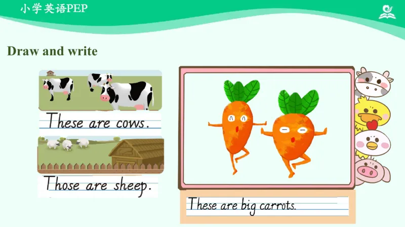 Unit4Atthefarm-PartB课件_26春四年级上下册人教版_四上英语合集人教版PEP英语四年级上册新教材（教学视频+课件+动画+音频+练习+教案）_19同步教案课件_人教pep3_4年级下册_PDF课件