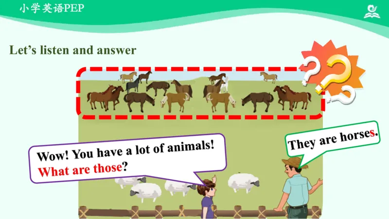 Unit4Atthefarm-PartB课件_26春四年级上下册人教版_四上英语合集人教版PEP英语四年级上册新教材（教学视频+课件+动画+音频+练习+教案）_19同步教案课件_人教pep3_4年级下册_PDF课件