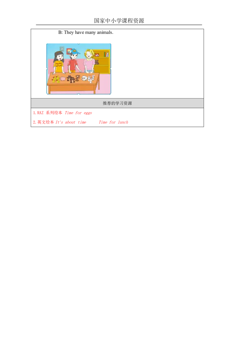 5Unit2WhatdotheyhaveonthefarmPartB_国家课_学习任务单_26春四年级上下册人教版_四上英语合集人教版PEP英语四年级上册新教材（教学视频+课件+动画+音频+练习+教案）_17练习资料