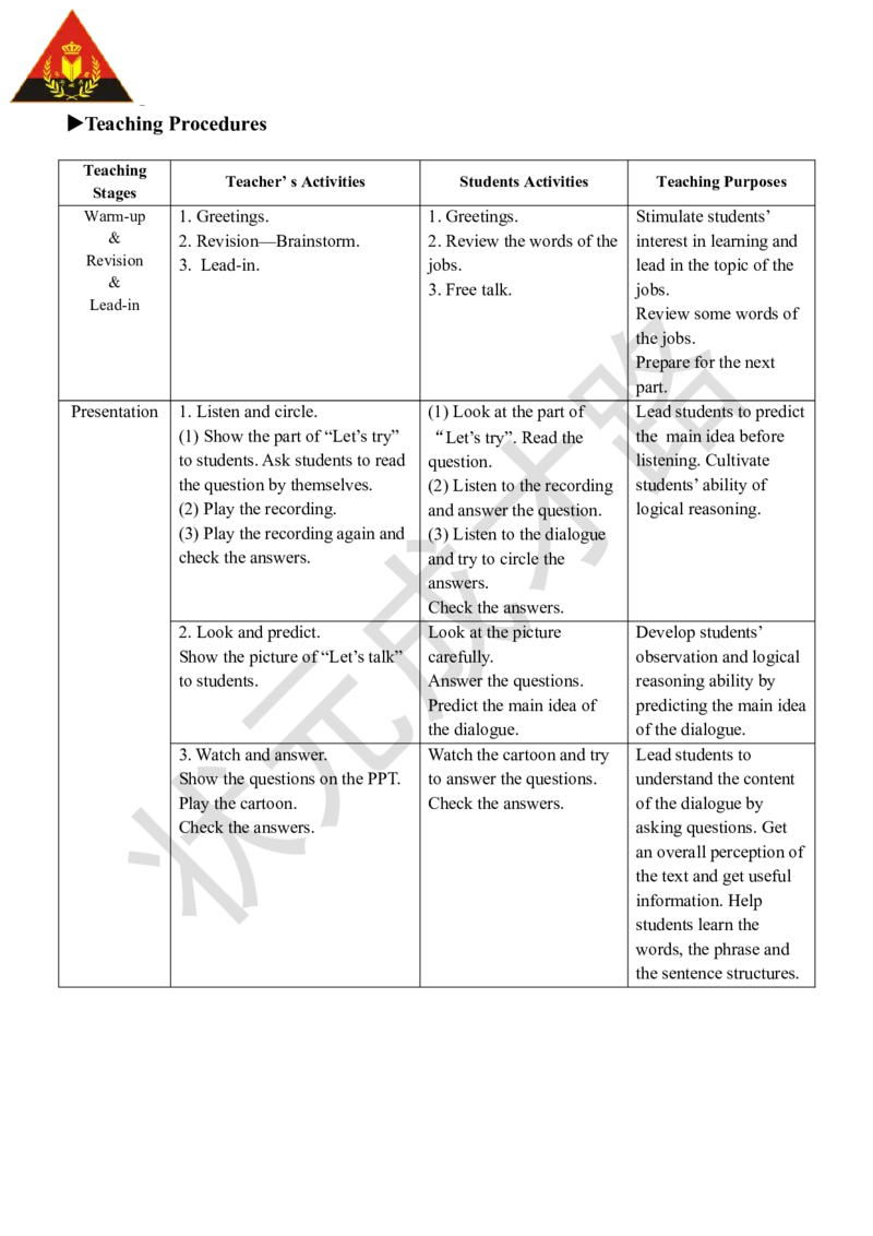 Thefirstperiod（第一课时）_26春四年级上下册人教版_四上英语合集人教版PEP英语四年级上册新教材（教学视频+课件+动画+音频+练习+教案）_19同步教案课件_人教pep3_3-6上册_6年级上册_Unit5
