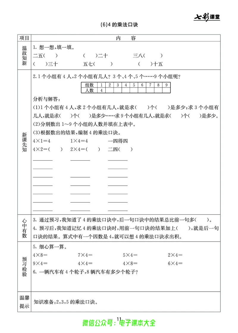 BJ版2a_26春四年级上下册人教版_四上英语合集人教版PEP英语四年级上册新教材（教学视频+课件+动画+音频+练习+教案）_17练习资料_小学英语（预习复习资料大礼包）_《预习卡》_1-6上册