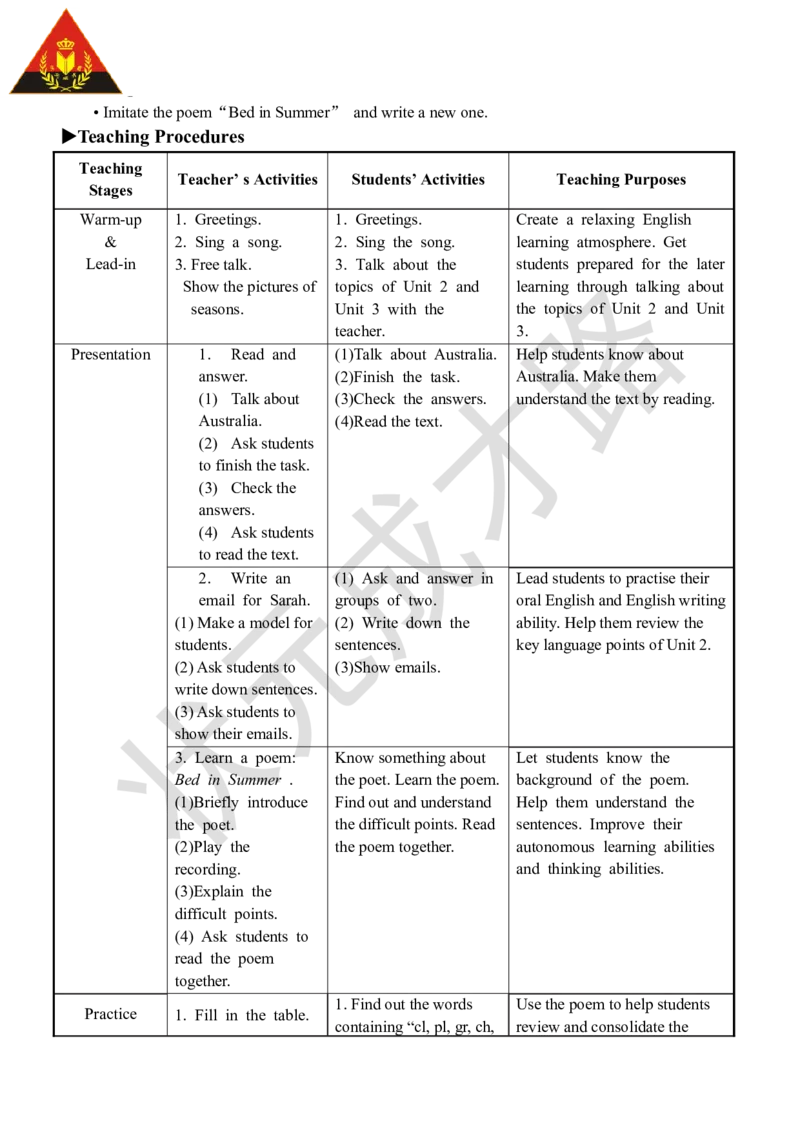 Thesecondperiod(第二课时)_26春四年级上下册人教版_四上英语合集人教版PEP英语四年级上册新教材（教学视频+课件+动画+音频+练习+教案）_19同步教案课件_人教pep3_3-6下册_5年级下册