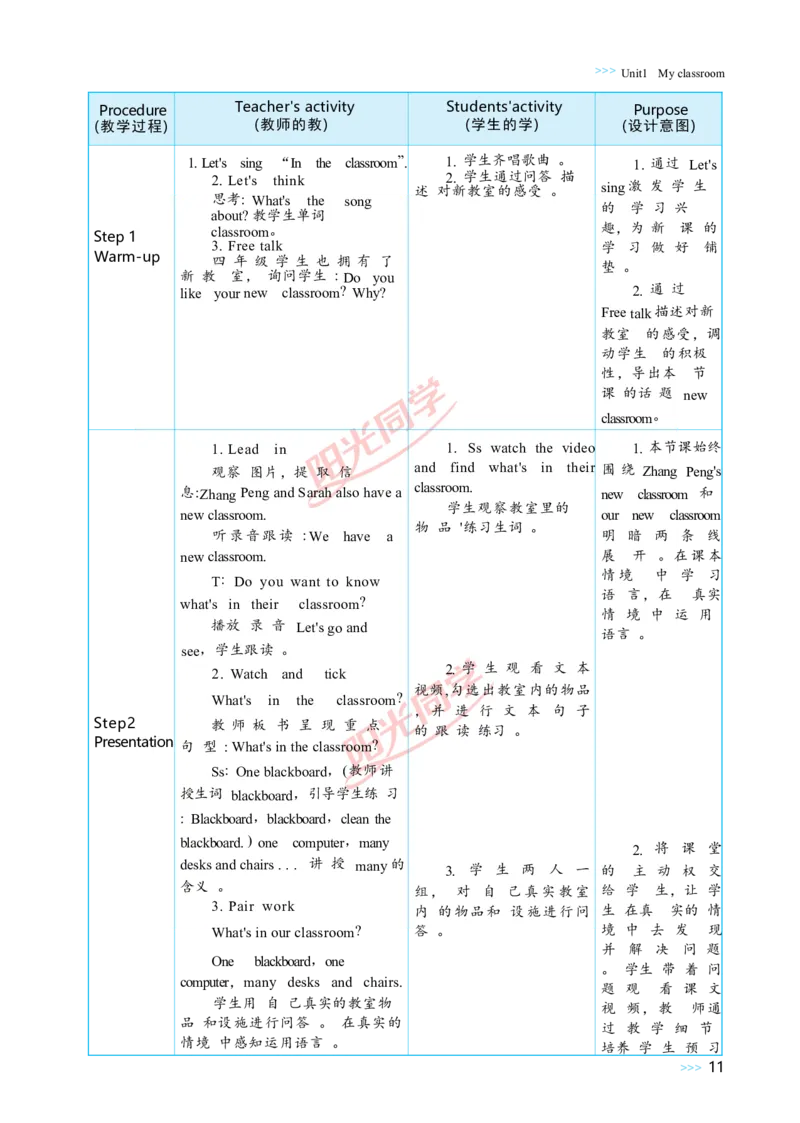 Unit1_26春四年级上下册人教版_四上英语合集人教版PEP英语四年级上册新教材（教学视频+课件+动画+音频+练习+教案）_19同步教案课件_人教pep3_小学英语PEP单独教案（3-6年级上下册）