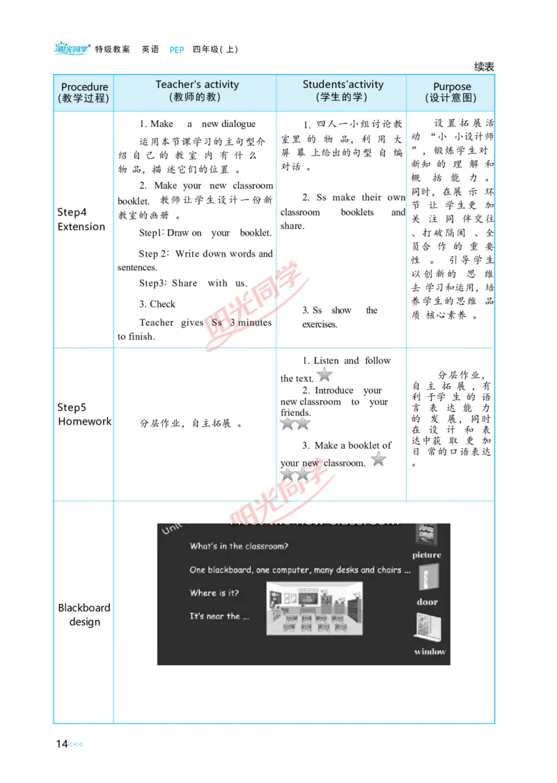Unit1_26春四年级上下册人教版_四上英语合集人教版PEP英语四年级上册新教材（教学视频+课件+动画+音频+练习+教案）_19同步教案课件_人教pep3_小学英语PEP单独教案（3-6年级上下册）
