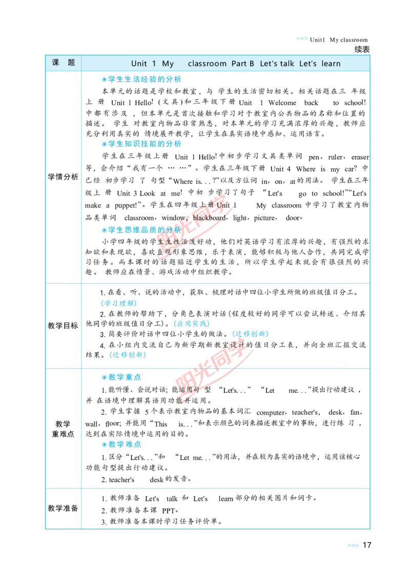 Unit1_26春四年级上下册人教版_四上英语合集人教版PEP英语四年级上册新教材（教学视频+课件+动画+音频+练习+教案）_19同步教案课件_人教pep3_小学英语PEP单独教案（3-6年级上下册）