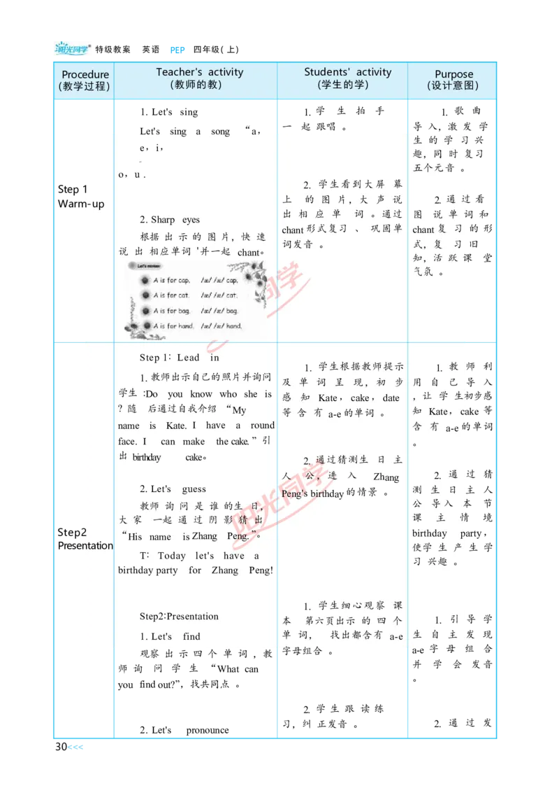 Unit1_26春四年级上下册人教版_四上英语合集人教版PEP英语四年级上册新教材（教学视频+课件+动画+音频+练习+教案）_19同步教案课件_人教pep3_小学英语PEP单独教案（3-6年级上下册）