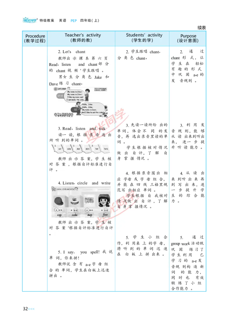 Unit1_26春四年级上下册人教版_四上英语合集人教版PEP英语四年级上册新教材（教学视频+课件+动画+音频+练习+教案）_19同步教案课件_人教pep3_小学英语PEP单独教案（3-6年级上下册）