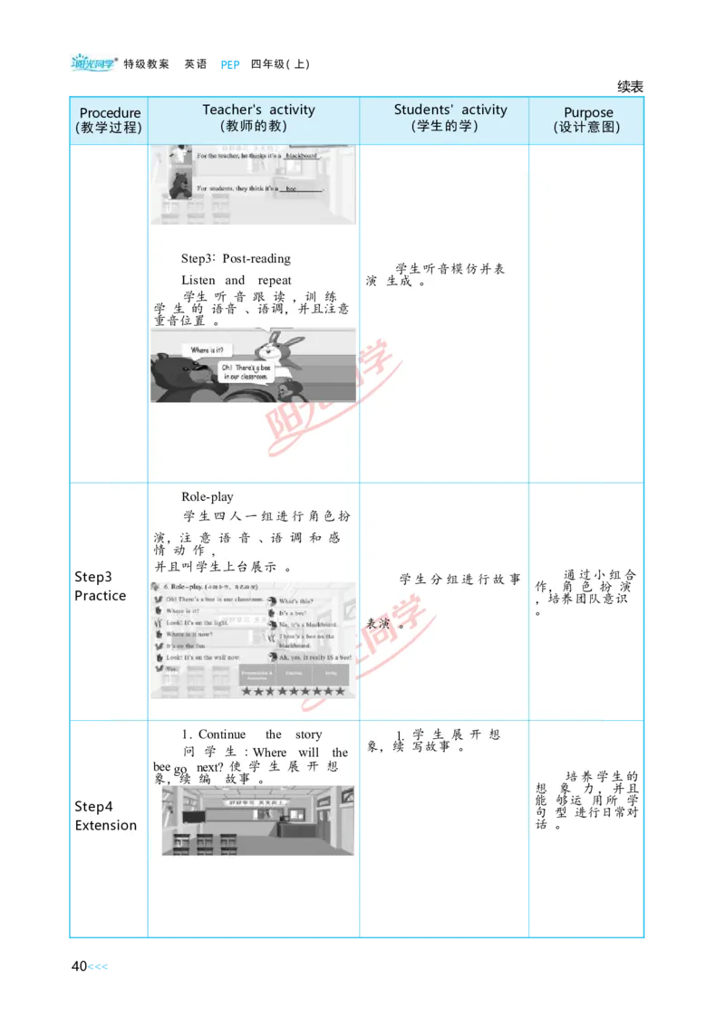 Unit1_26春四年级上下册人教版_四上英语合集人教版PEP英语四年级上册新教材（教学视频+课件+动画+音频+练习+教案）_19同步教案课件_人教pep3_小学英语PEP单独教案（3-6年级上下册）
