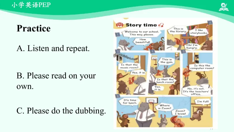 Unit1PartC课件_26春四年级上下册人教版_四上英语合集人教版PEP英语四年级上册新教材（教学视频+课件+动画+音频+练习+教案）_19同步教案课件_人教pep3_4年级下册_PDF课件