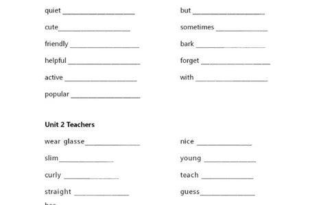人教新起点五上单词默写表_26春四年级上下册人教版_四上英语合集人教版PEP英语四年级上册新教材（教学视频+课件+动画+音频+练习+教案）_17练习资料_小学英语（预习复习资料大礼包）_416