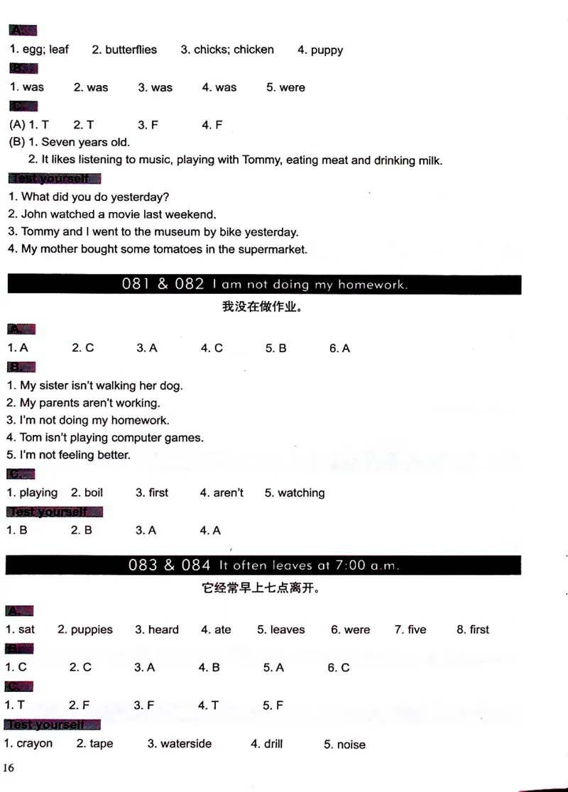 5英语~文霸答案-新_26春四年级上下册人教版_四上英语合集人教版PEP英语四年级上册新教材（教学视频+课件+动画+音频+练习+教案）_17练习资料_小学英语（预习复习资料大礼包）