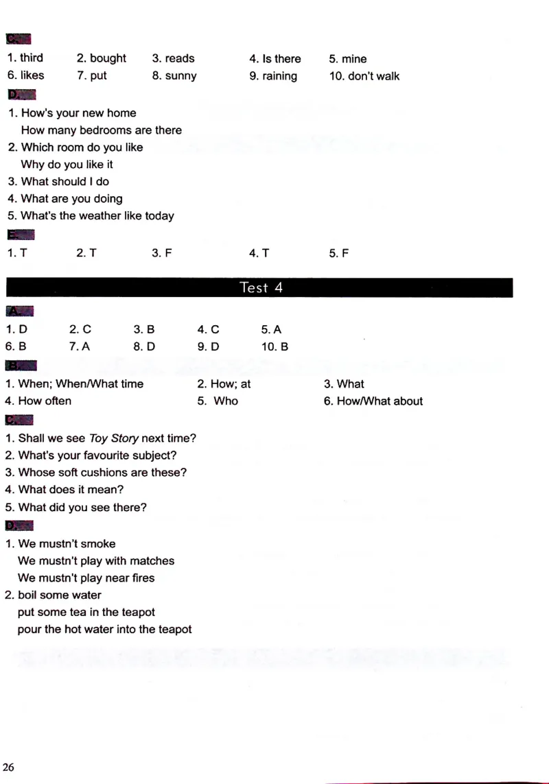 5英语~文霸答案-新_26春四年级上下册人教版_四上英语合集人教版PEP英语四年级上册新教材（教学视频+课件+动画+音频+练习+教案）_17练习资料_小学英语（预习复习资料大礼包）