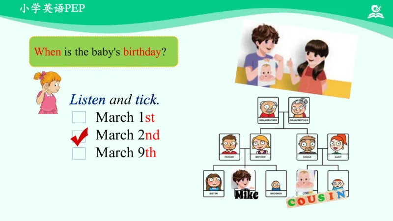 Unit4Whenistheartshow？-PartB课件_26春四年级上下册人教版_四上英语合集人教版PEP英语四年级上册新教材（教学视频+课件+动画+音频+练习+教案）_19同步教案课件_人教pep3_5年级下册