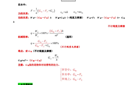 23.&ldquo;机械效率综合&rdquo;-2024年中考物理重难点突破与题型归类总复习_02中考总复习（2026版更新中）_04-物理-中考总复习_2024年中考复习资料_专项复习资料_2024年中考物理复习辅导系列