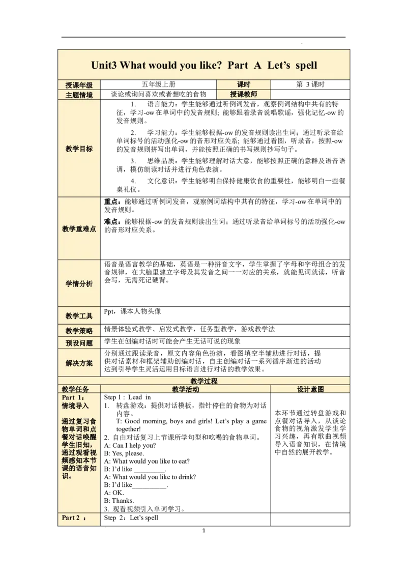 Unit3第3课时PartALet'sspell_26春四年级上下册人教版_四上英语合集人教版PEP英语四年级上册新教材（教学视频+课件+动画+音频+练习+教案）_19同步教案课件_人教pep3_3-6上册