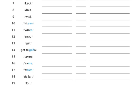 Unit6看音标默单词_26春四年级上下册人教版_四上英语合集人教版PEP英语四年级上册新教材（教学视频+课件+动画+音频+练习+教案）_05单词背诵默写8套（word+pdf）