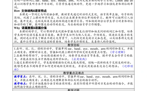 Unit1第二课时PartA（Let&rsquo;slearn&Listenanddo）_26春四年级上下册人教版_四上英语合集人教版PEP英语四年级上册新教材（教学视频+课件+动画+音频+练习+教案）_19同步教案课件_人教pep3