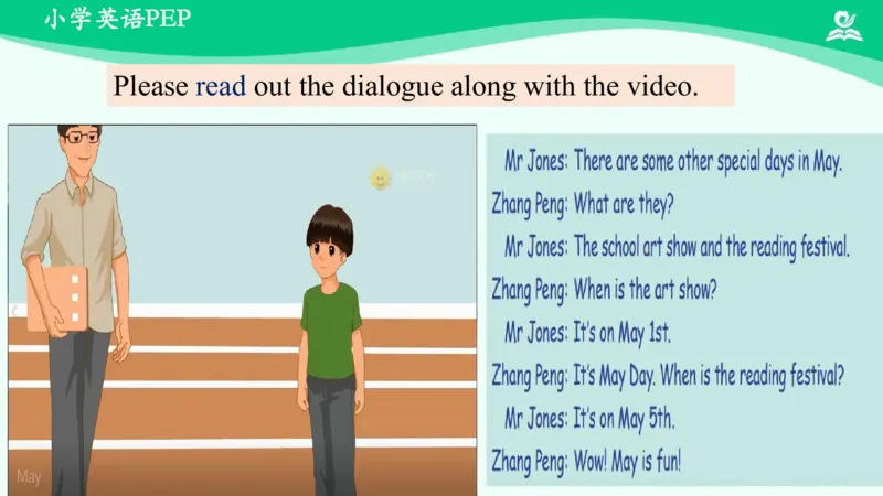 Unit4Whenistheartshow？-PartA课件_26春四年级上下册人教版_四上英语合集人教版PEP英语四年级上册新教材（教学视频+课件+动画+音频+练习+教案）_19同步教案课件_人教pep3_5年级下册