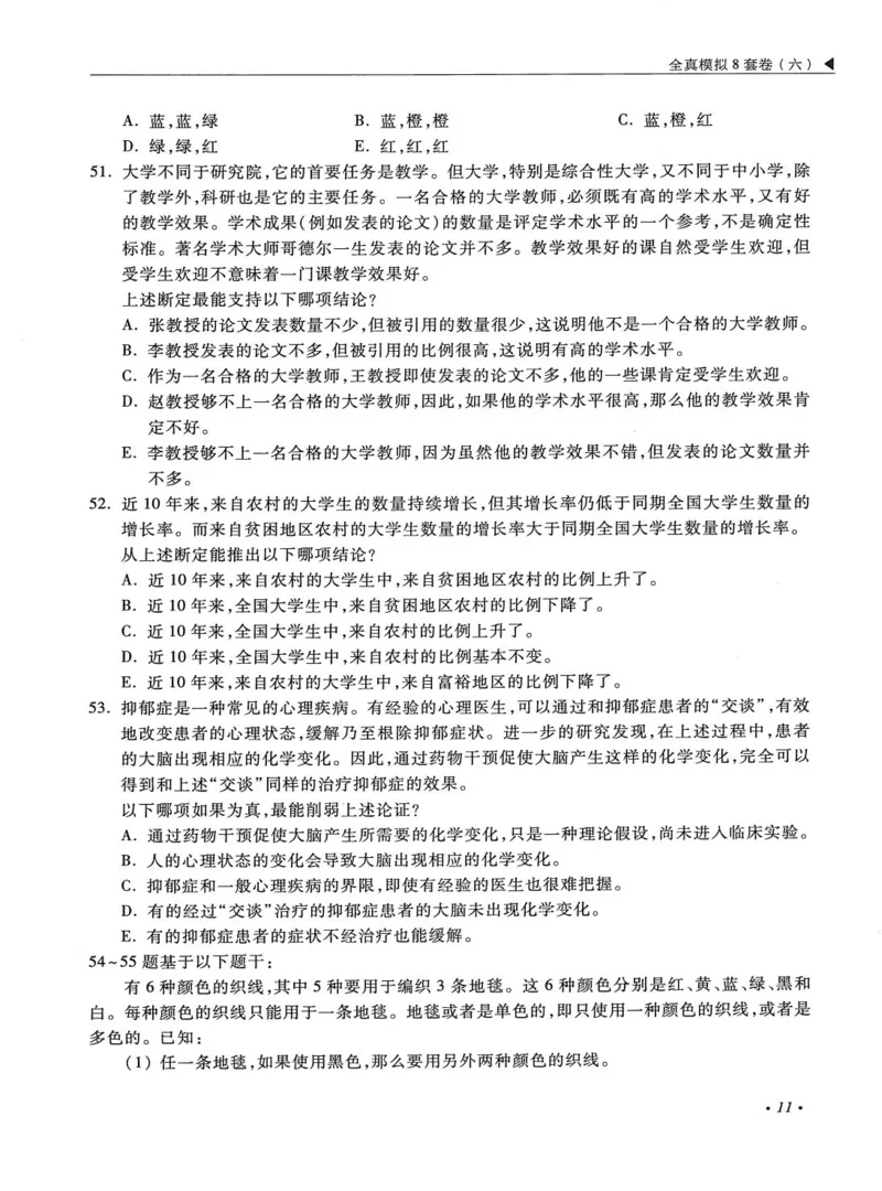 2026考研管理类综合能力全真模拟8套卷-王杰通_01.2026考研专业课管综199_00.2026考研管综书籍扫描