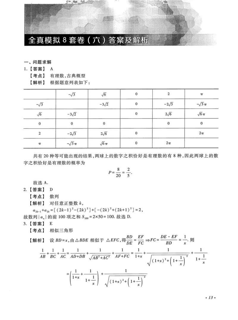 2026考研管理类综合能力全真模拟8套卷-王杰通_01.2026考研专业课管综199_00.2026考研管综书籍扫描