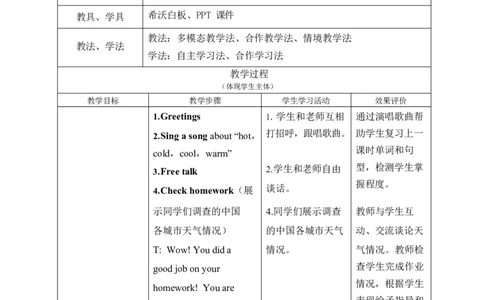Unit5第二课时_26春四年级上下册人教版_四上英语合集人教版PEP英语四年级上册新教材（教学视频+课件+动画+音频+练习+教案）_19同步教案课件_人教pep3_3-6上册_4年级上册（25秋新教材）