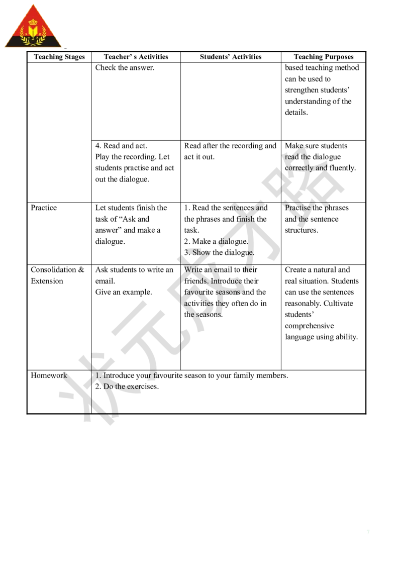 Thefifthperiod（第五课时）_26春四年级上下册人教版_四上英语合集人教版PEP英语四年级上册新教材（教学视频+课件+动画+音频+练习+教案）_19同步教案课件_人教pep3_3-6下册_5年级下册_Unit2