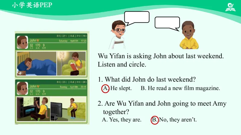 Unit2PartB课件_26春四年级上下册人教版_四上英语合集人教版PEP英语四年级上册新教材（教学视频+课件+动画+音频+练习+教案）_19同步教案课件_人教pep3_6年级下册_PDF课件