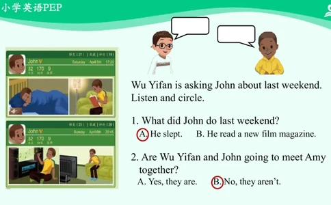 Unit2PartB课件_26春四年级上下册人教版_四上英语合集人教版PEP英语四年级上册新教材（教学视频+课件+动画+音频+练习+教案）_19同步教案课件_人教pep3_6年级下册_PDF课件