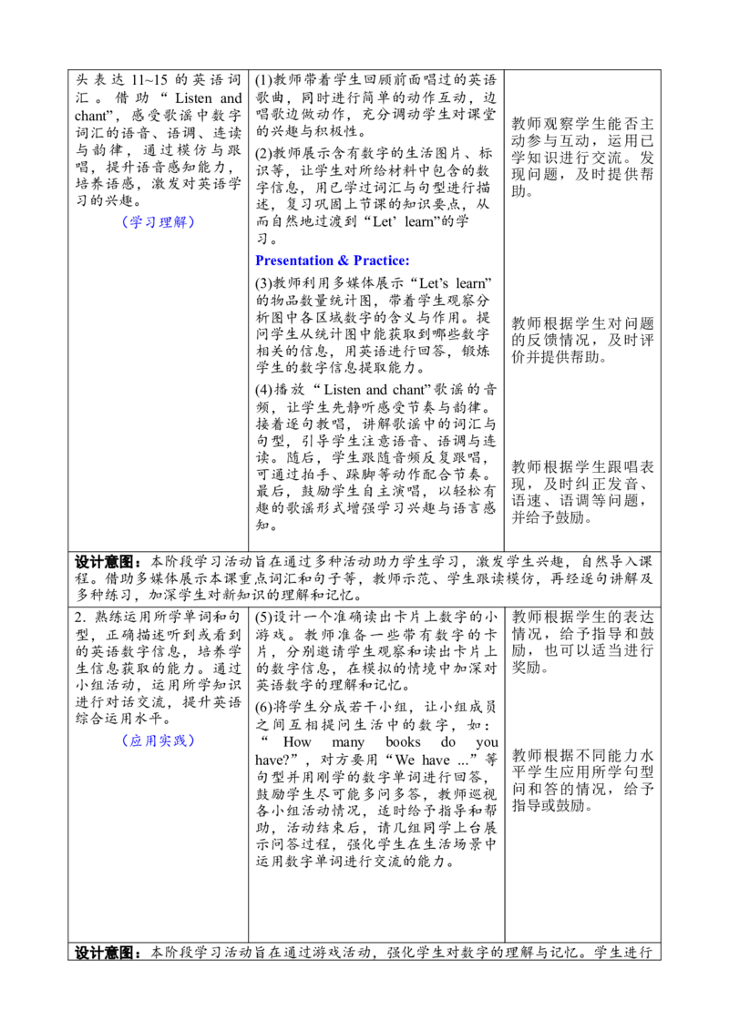 Unit6Numbersinlife教案_26春四年级上下册人教版_四上英语合集人教版PEP英语四年级上册新教材（教学视频+课件+动画+音频+练习+教案）_19同步教案课件_人教pep3_3-6下册_3年级下册（25春）