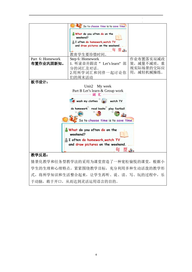 Unit2第5课时PartBLet'slearn&Groupwork_26春四年级上下册人教版_四上英语合集人教版PEP英语四年级上册新教材（教学视频+课件+动画+音频+练习+教案）_19同步教案课件_人教pep3_3-6上册