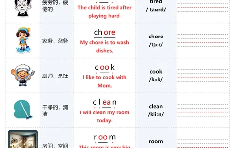 U1自然拼读单词表_26春四年级上下册人教版_四上英语合集人教版PEP英语四年级上册新教材（教学视频+课件+动画+音频+练习+教案）_09自然拼读单词表配扫码音频（pdf）