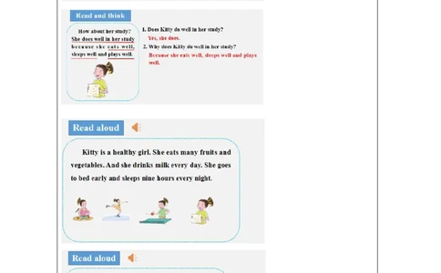 5Unit2I'mhealthyPartB_国家课_学习任务单_26春四年级上下册人教版_四上英语合集人教版PEP英语四年级上册新教材（教学视频+课件+动画+音频+练习+教案）_17练习资料_《小学英语》