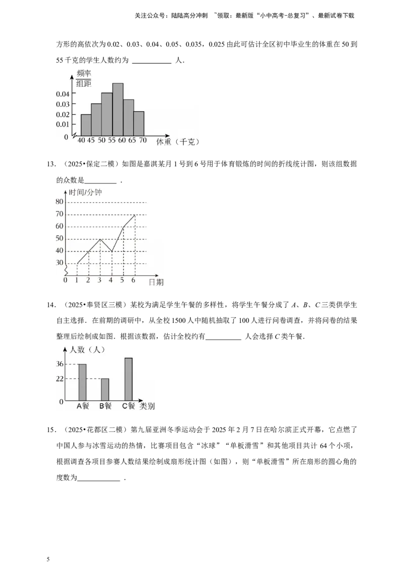 2026年中考数学一轮复习数据收集与处理（含解析）_02中考总复习（2026版更新中）_02-数学-中考总复习_2026年中考复习（更新中）_中考备考2026年中考数学一轮复习专题训练