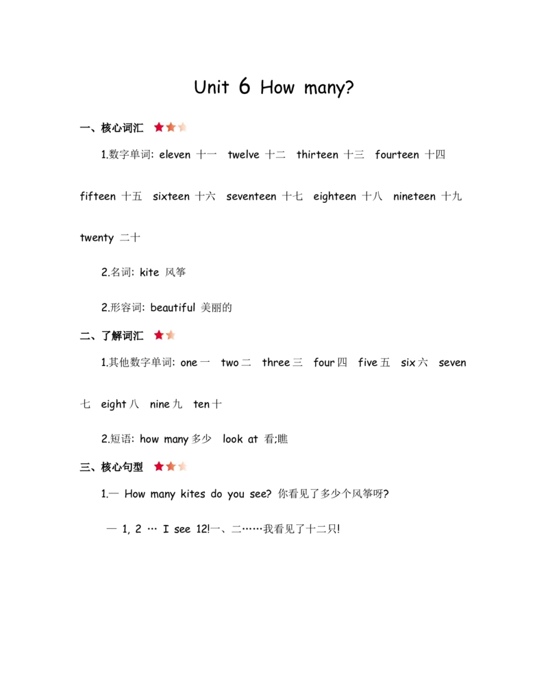 人教三下Unit6知识清单_26春四年级上下册人教版_四上英语合集人教版PEP英语四年级上册新教材（教学视频+课件+动画+音频+练习+教案）_19同步教案课件_人教pep3_3-6年级下册_3年级下册