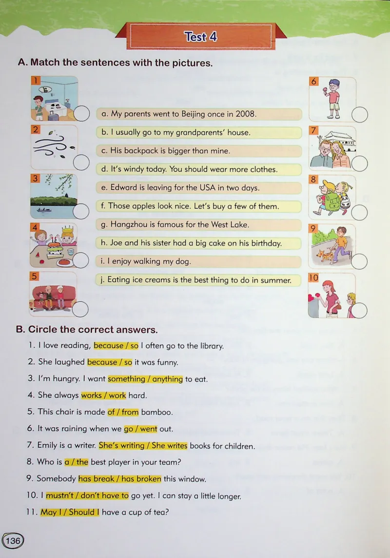 6英语~文霸-新_26春四年级上下册人教版_四上英语合集人教版PEP英语四年级上册新教材（教学视频+课件+动画+音频+练习+教案）_17练习资料_小学英语（预习复习资料大礼包）