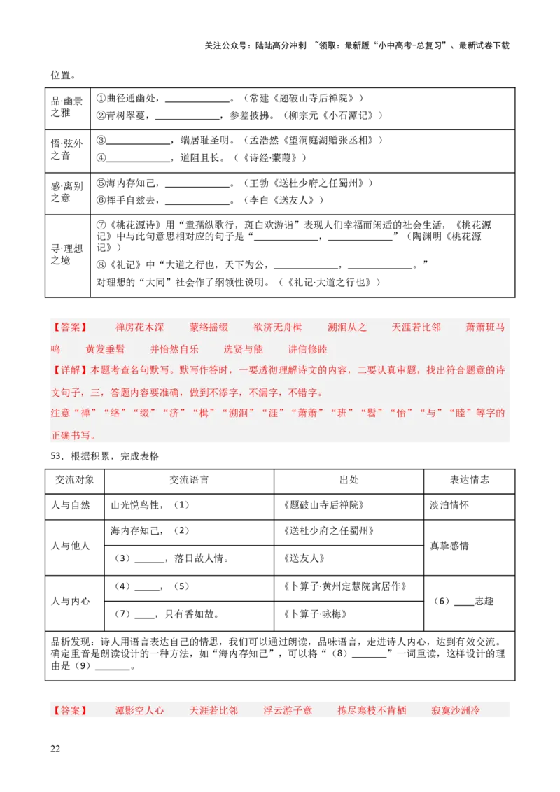29+八+年级下册古诗文默写强化训练-2025年中考语文古诗文默写背诵与强化训练_02中考总复习（2026版更新中）_01-语文-中考总复习_2025年中考资料_中考文言文专项