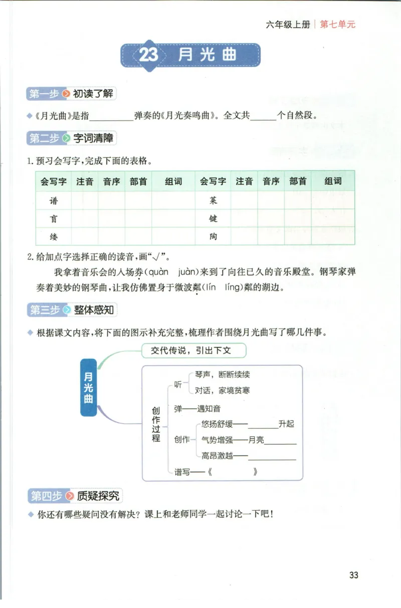 一本六年级上册语文高效预习单_26春四年级上下册人教版_四上英语合集人教版PEP英语四年级上册新教材（教学视频+课件+动画+音频+练习+教案）_17练习资料_《预习卡》_1-6上册