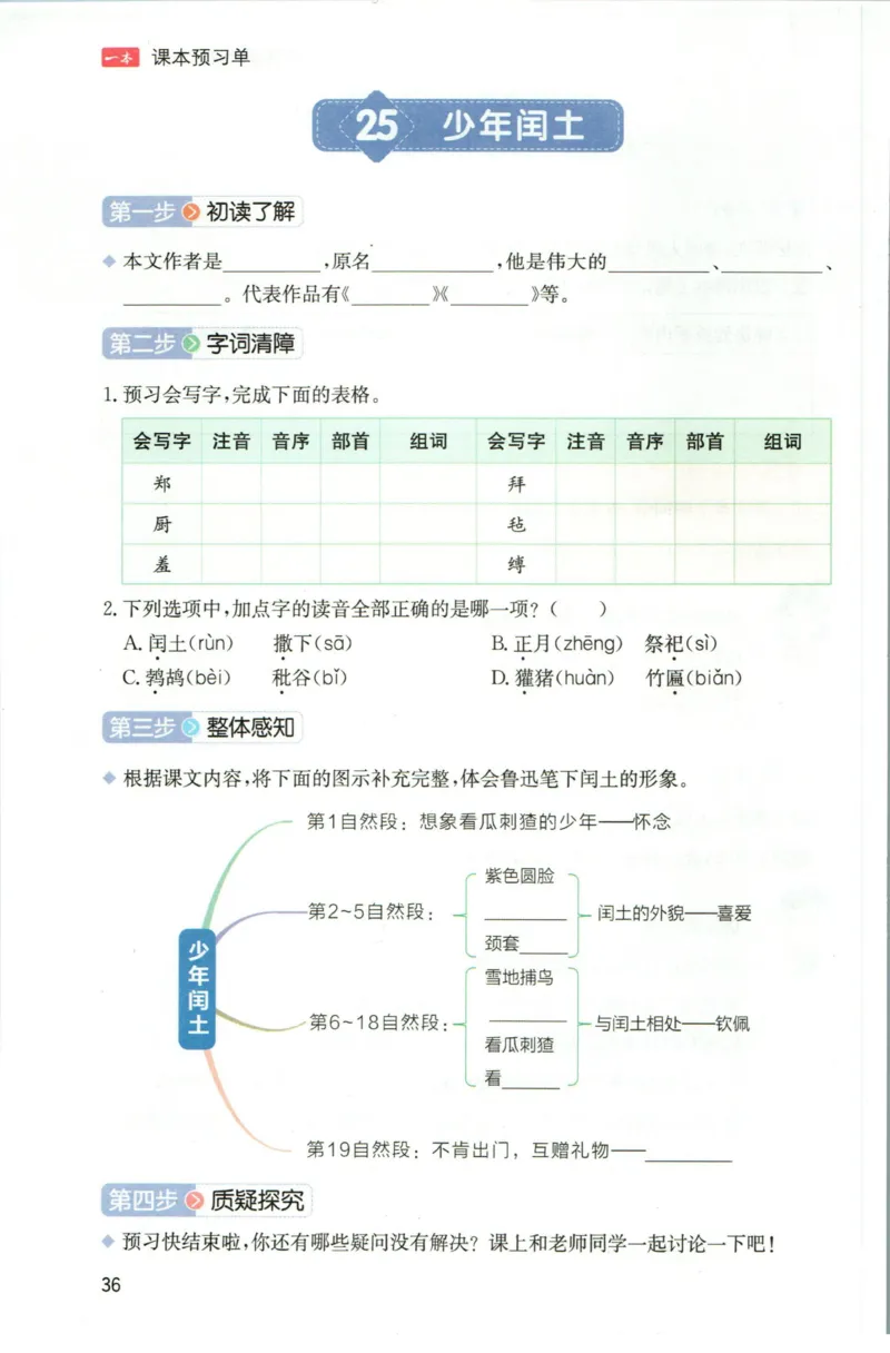 一本六年级上册语文高效预习单_26春四年级上下册人教版_四上英语合集人教版PEP英语四年级上册新教材（教学视频+课件+动画+音频+练习+教案）_17练习资料_《预习卡》_1-6上册