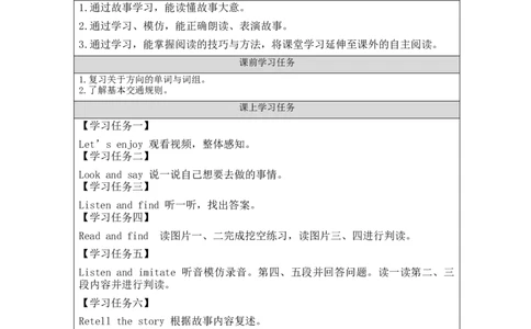 Recycle1-学习任务单_26春四年级上下册人教版_四上英语合集人教版PEP英语四年级上册新教材（教学视频+课件+动画+音频+练习+教案）_17练习资料_小学英语（预习复习资料大礼包）_Unit3_494