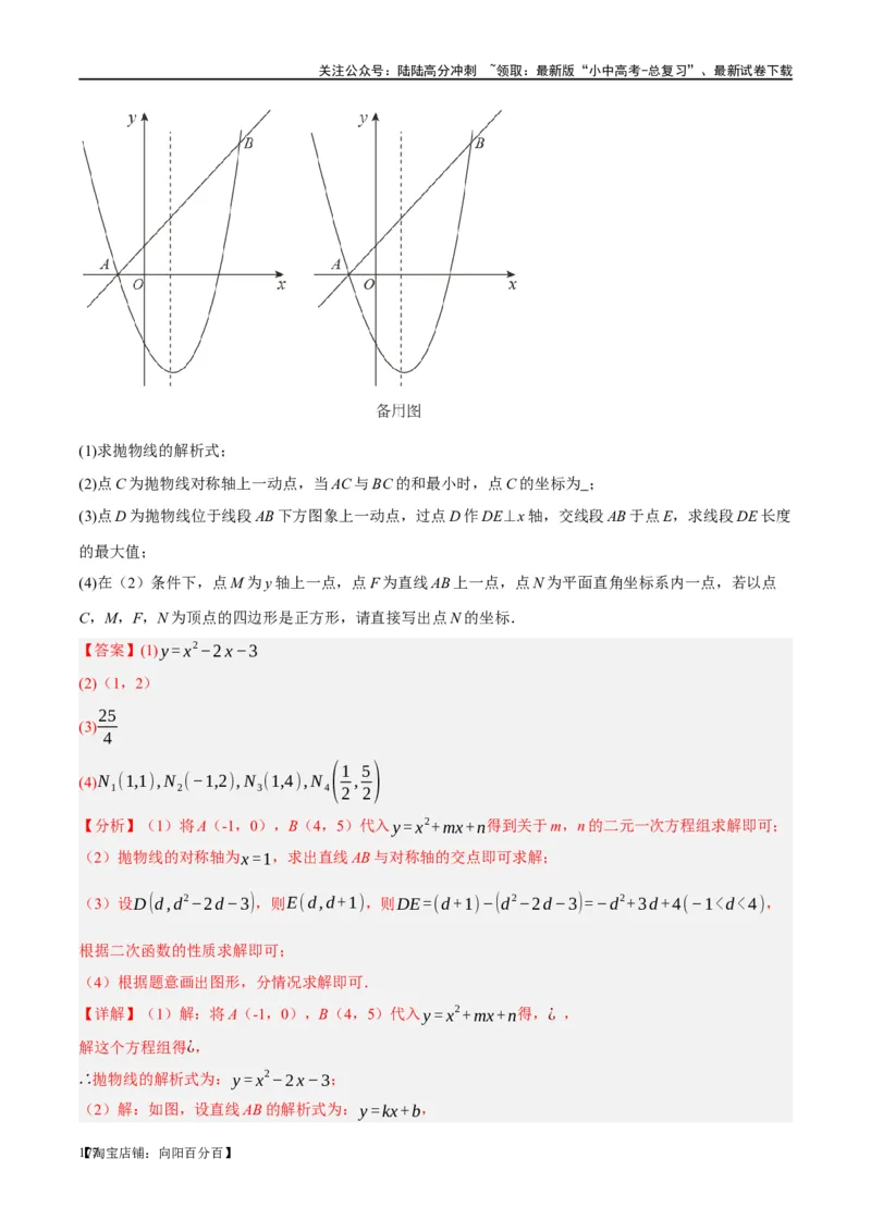 ❤重难点11四边形压轴综合（17种题型）（解析版）_02中考总复习（2026版更新中）_02-数学-中考总复习_2024年中考复习资料_一轮复习资料_重难点突破_解析版