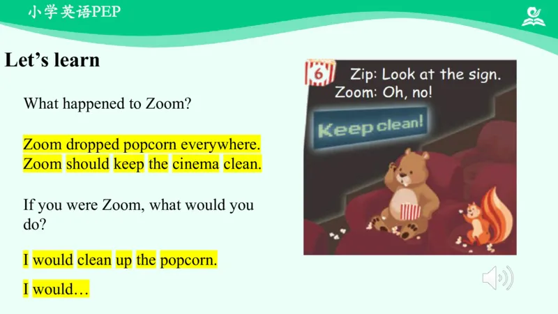 Unit6Workquietly!-PartC课件_26春四年级上下册人教版_四上英语合集人教版PEP英语四年级上册新教材（教学视频+课件+动画+音频+练习+教案）_19同步教案课件_人教pep3_5年级下册_PDF课件