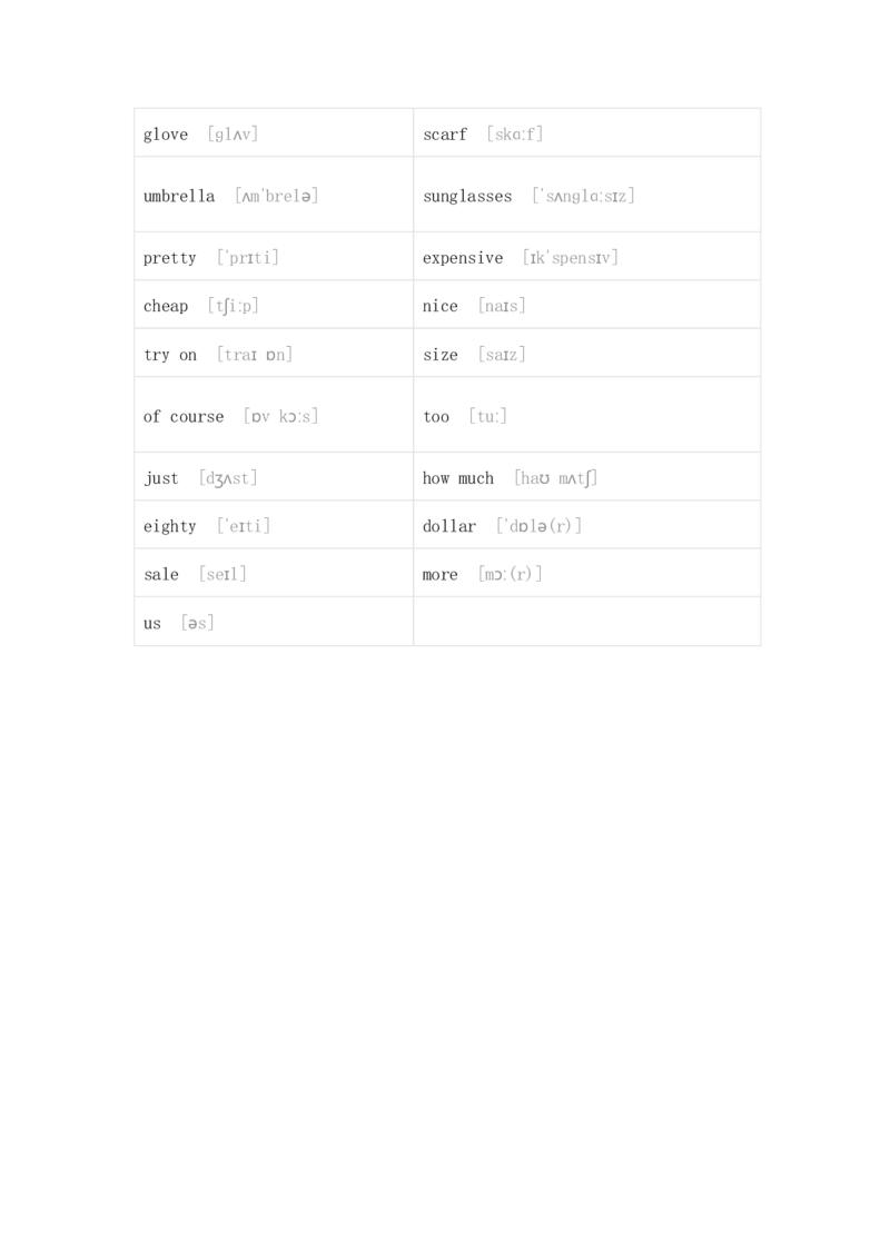人教版PEP英语四年级下册单词默写表_26春四年级上下册人教版_四上英语合集人教版PEP英语四年级上册新教材（教学视频+课件+动画+音频+练习+教案）_17练习资料_《单词默写表》