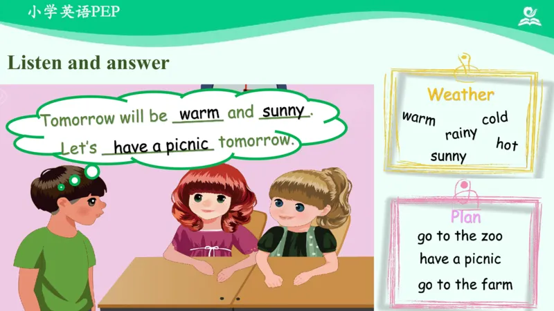 Recycle2PartA课件_26春四年级上下册人教版_四上英语合集人教版PEP英语四年级上册新教材（教学视频+课件+动画+音频+练习+教案）_19同步教案课件_人教pep3_4年级下册_PDF课件