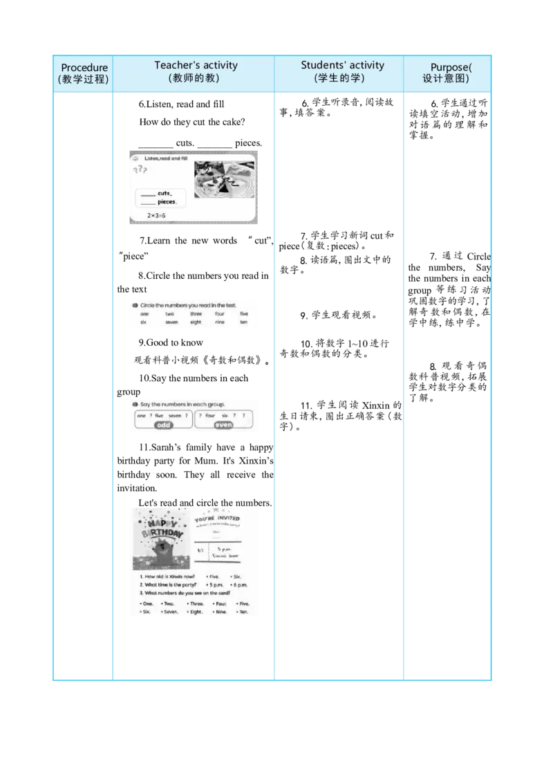 Unit6UsefulnumbersPartBStarttoread&CProjectMakeabirthdaycard大单元整体教学设计_26春四年级上下册人教版_19同步教案课件_人教pep3_小学英语PEP单独教案（3-6年级上下册）_3-6上册_Unit6