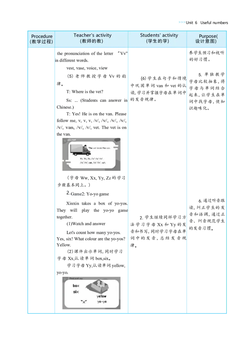 Unit6UsefulnumbersPartALettersandsounds大单元整体教学设计_26春四年级上下册人教版_四上英语合集人教版PEP英语四年级上册新教材（教学视频+课件+动画+音频+练习+教案）_19同步教案课件