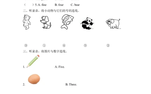 三上Unit6PartA第二课时_26春四年级上下册人教版_四上英语合集人教版PEP英语四年级上册新教材（教学视频+课件+动画+音频+练习+教案）_19同步教案课件_人教pep3_3-6年级上册_课时练