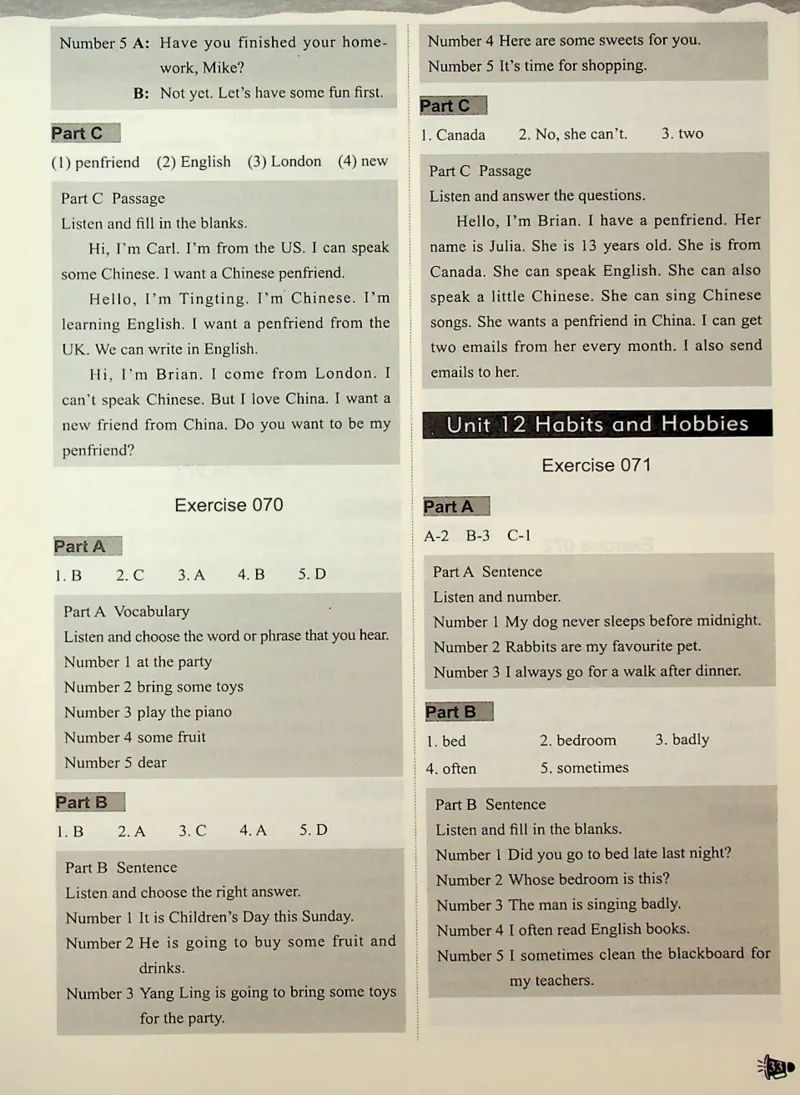 6-听霸-答案新_26春四年级上下册人教版_四上英语合集人教版PEP英语四年级上册新教材（教学视频+课件+动画+音频+练习+教案）_17练习资料_小学英语（预习复习资料大礼包）