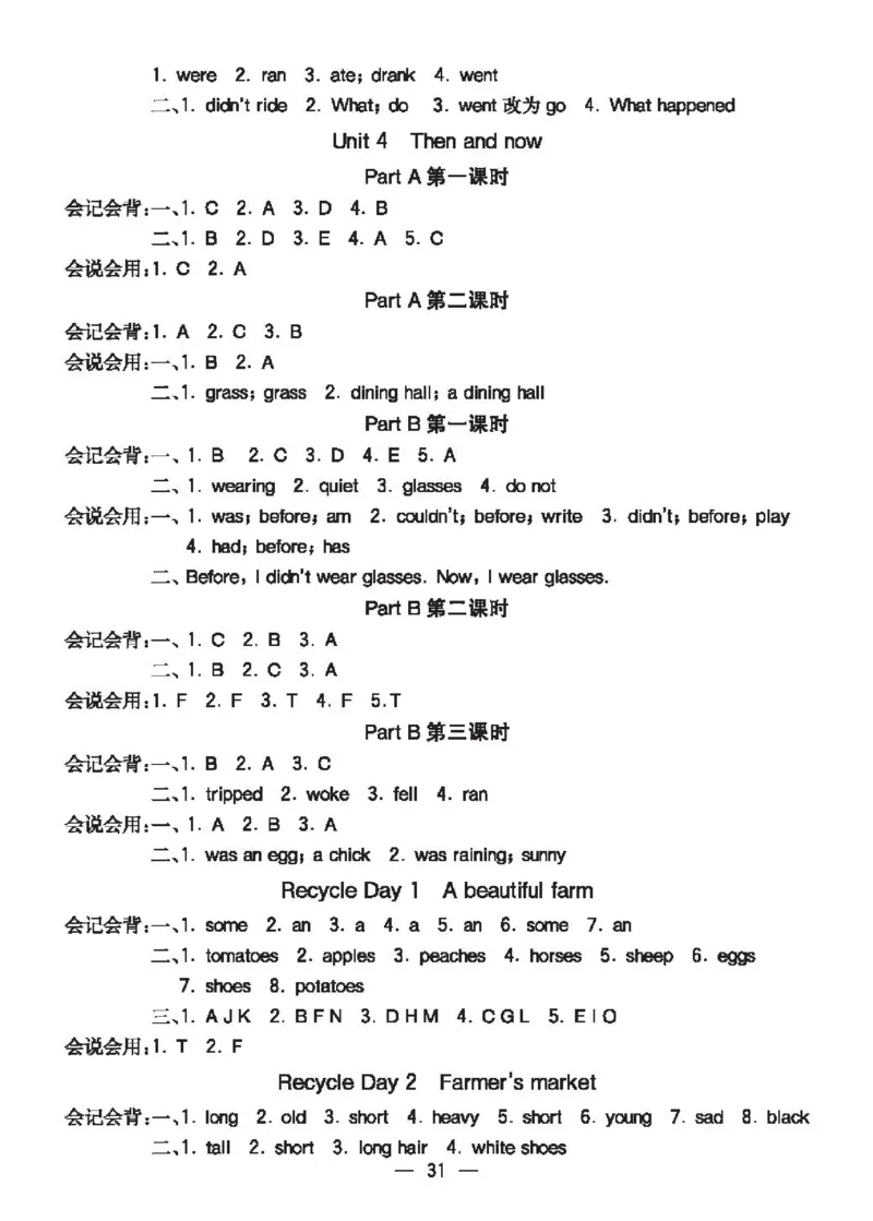 8.21春小学七彩课堂人教版英语6年级学生用书预习卡_26春四年级上下册人教版_四上英语合集人教版PEP英语四年级上册新教材（教学视频+课件+动画+音频+练习+教案）_17练习资料_3-6下册